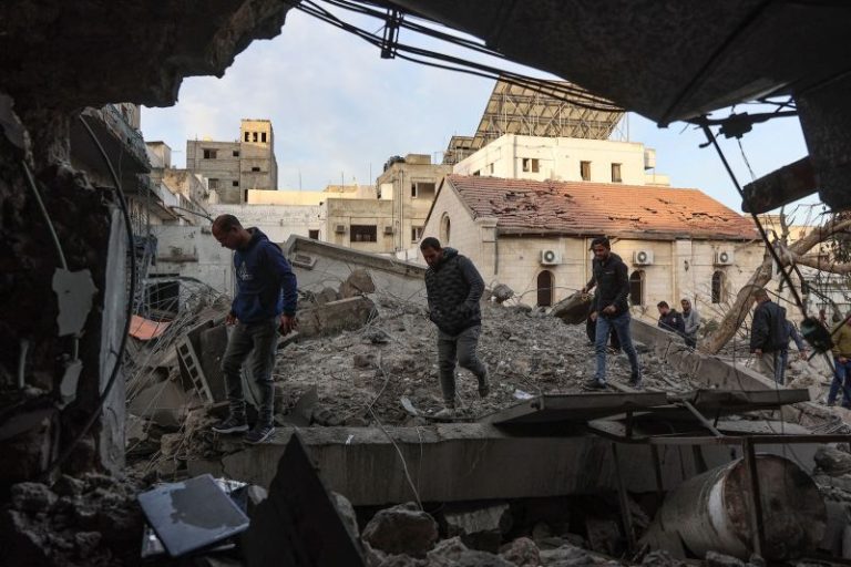Israeli strike destroys part of last fully functioning hospital in Gaza City