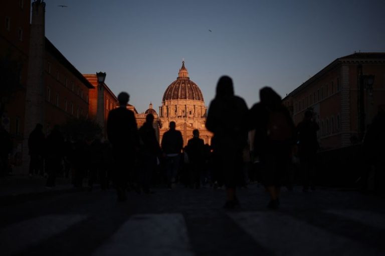 Crowds gather for Pope Francis’ funeral Mass at the Vatican